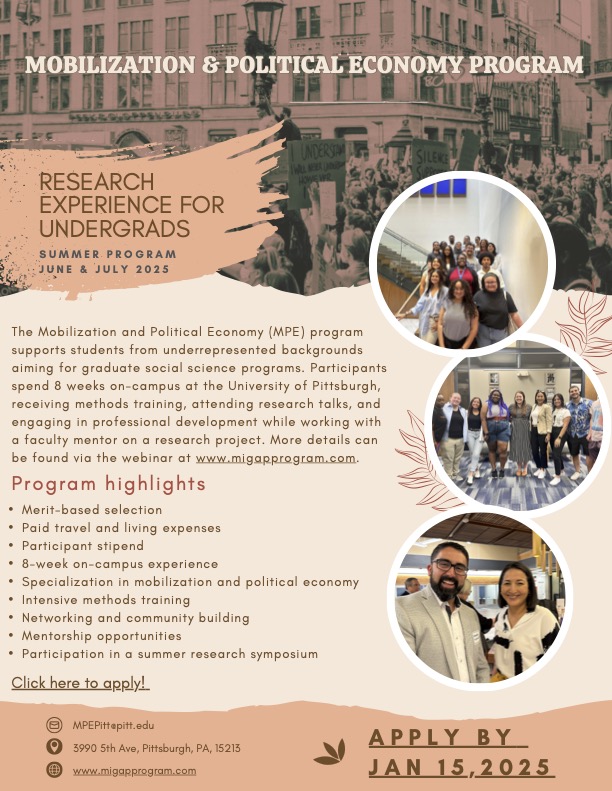 UTCPSPS's tweet photo. MPE Program is an 8-week NSF-sponsored Research Experience for Undergraduates (REU) site at the University of Pittsburgh over the summer, https://t.co/VzN4G4FkRm. 

@UTChattanooga 
@UTCCareer 
#PSPS https://t.co/TKSK2Zr2m4