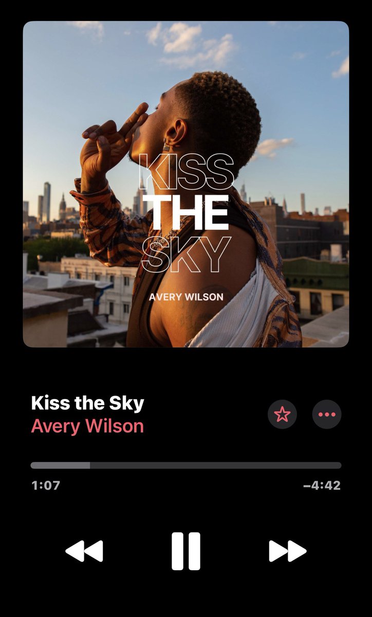 “Kiss the Sky” by <a href="/AveryWilson/">Avery Wilson</a> is my favorite song out right now 🥰🥰