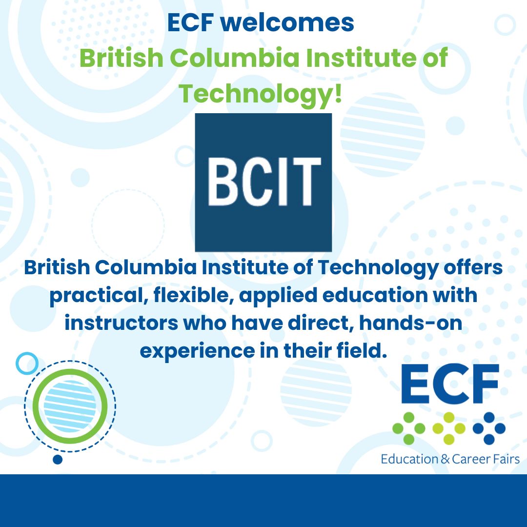 EducationCareerFairs (@ecfairs) on Twitter photo ECF welcomes <a href="/bcit/">British Columbia Institute of Technology (BCIT)</a>!
#ecf2024 #ECFBritishColumbia #Exhibitors #CareerFairPreview #FurtherEducation #CareerOpportunities #EducationBritishColumbia ECF welcomes <a href="/bcit/">British Columbia Institute of Technology (BCIT)</a>!
#ecf2024 #ECFBritishColumbia #Exhibitors #CareerFairPreview #FurtherEducation #CareerOpportunities #EducationBritishColumbia