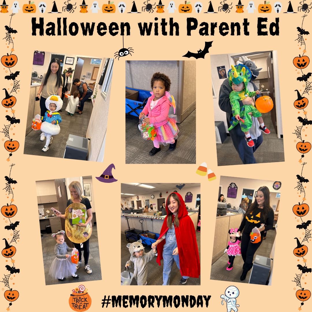 RowlandAdultEd's tweet photo. Check out our Halloween memory 👻 from Parent Ed
The kiddos and some families dressed up for trick or treating around our campus 🎃
#MemoryMonday #SupportK12AdultEd #AdultEducation #CCAE #AdultEdMatters #AdultEd #AdultEdu #K12AdultEdMatters https://t.co/0YvrXcGRay
