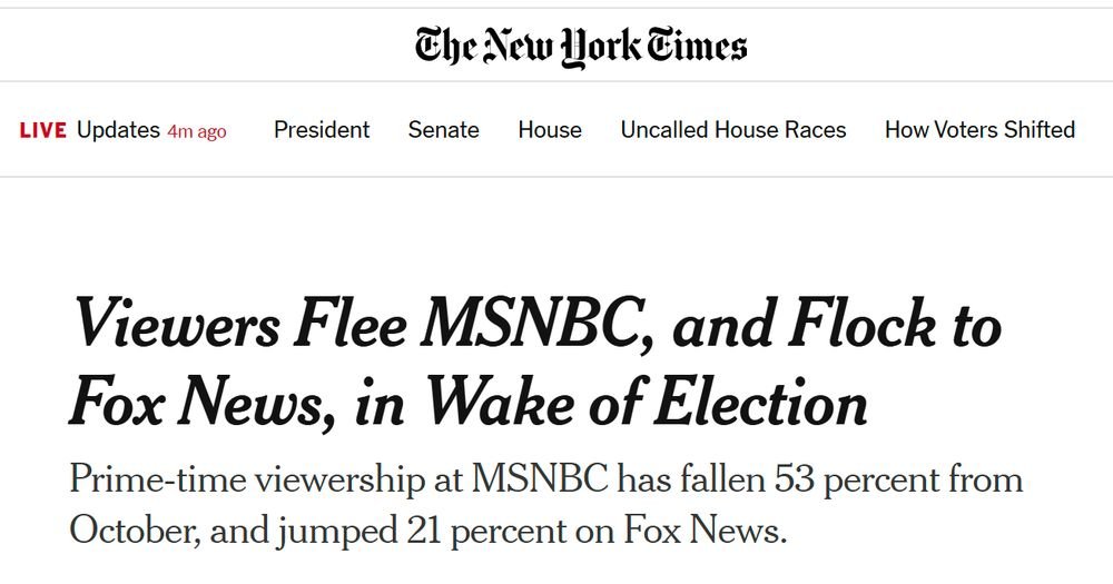 Another contour to the Joe and Mika story. ⬇️ Now we know where Trump coverage is headed on MSNBC - bend the knee sane-washing.
