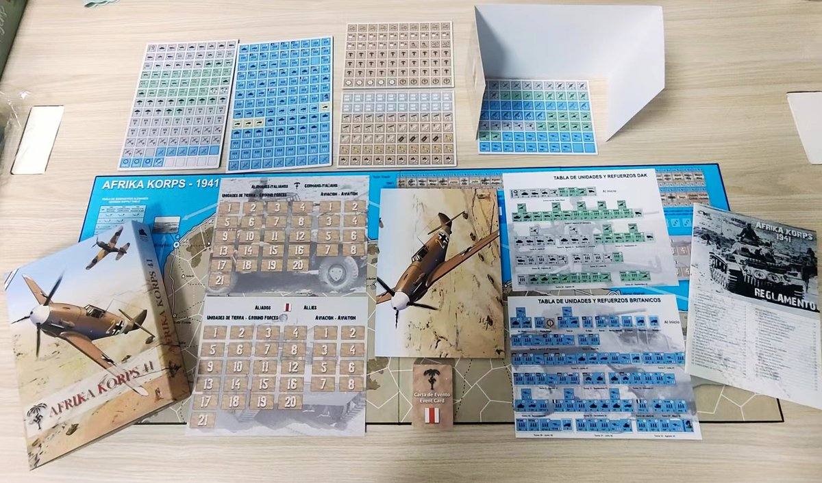 El miércoles estaremos en <a href="/LudusBelli/">Ludus Belli</a> jugando el escenario Crusader del juego #AfrikaKorps41 
#wargames
#simulaciónHistórica