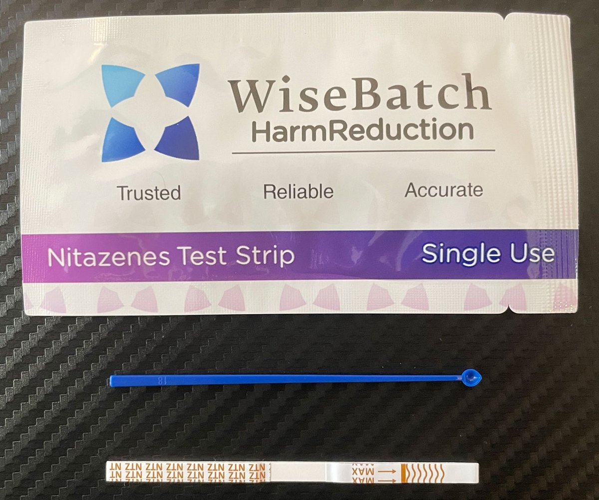 The illicit drug market is always changing. Nitazenes are more potent than fentanyl and starting to be seen more often in some areas of the country.

We now offer Nitazene strips with an included microscoop to improve testing accuracy and confidence!

Stay Safe!
#harmreduction