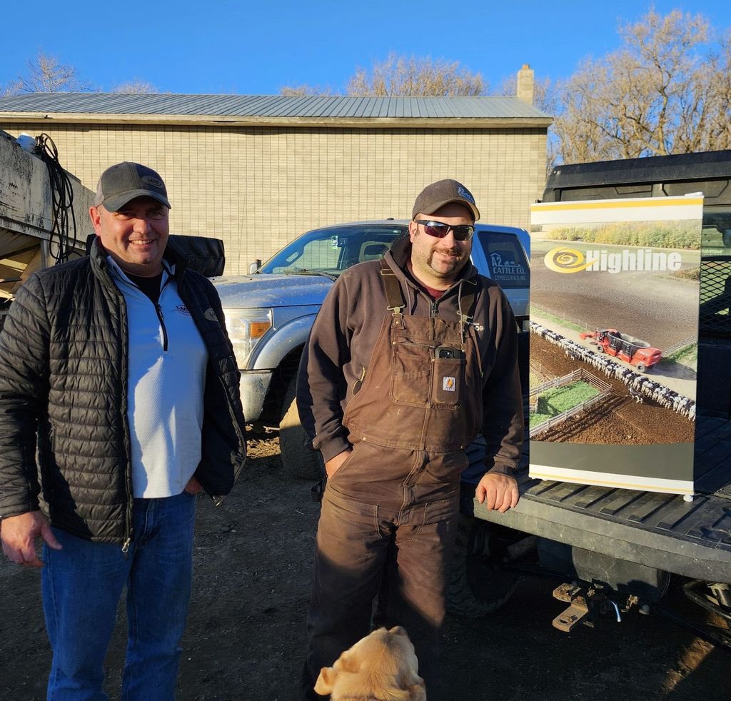 Highline Manufacturing (@highlinemfg) on Twitter photo Congratulations to Cam Claeys from A2 Cattle Company on your recent purchase of an AMX1000s self propelled TMR mixer! Hope you enjoy your wrapped fridge from #highline.
Also a big shout out to Corey Penner and the team at <a href="/LMSAgEquipment/">LMS Ag Equipment - LittleMordenService</a> in Morden for their fantastic dealer Congratulations to Cam Claeys from A2 Cattle Company on your recent purchase of an AMX1000s self propelled TMR mixer! Hope you enjoy your wrapped fridge from #highline.
Also a big shout out to Corey Penner and the team at <a href="/LMSAgEquipment/">LMS Ag Equipment - LittleMordenService</a> in Morden for their fantastic dealer