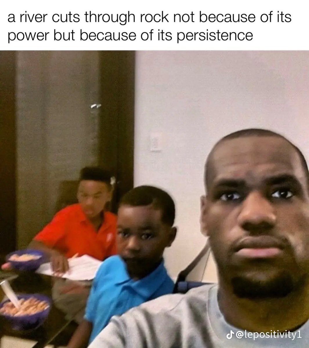 LiamFennessy_'s tweet photo. New favorite TikTok account is this person who goes by Lepositivity and just posts inspiring messages with photos of Lebron https://t.co/VXL4MZx8DV