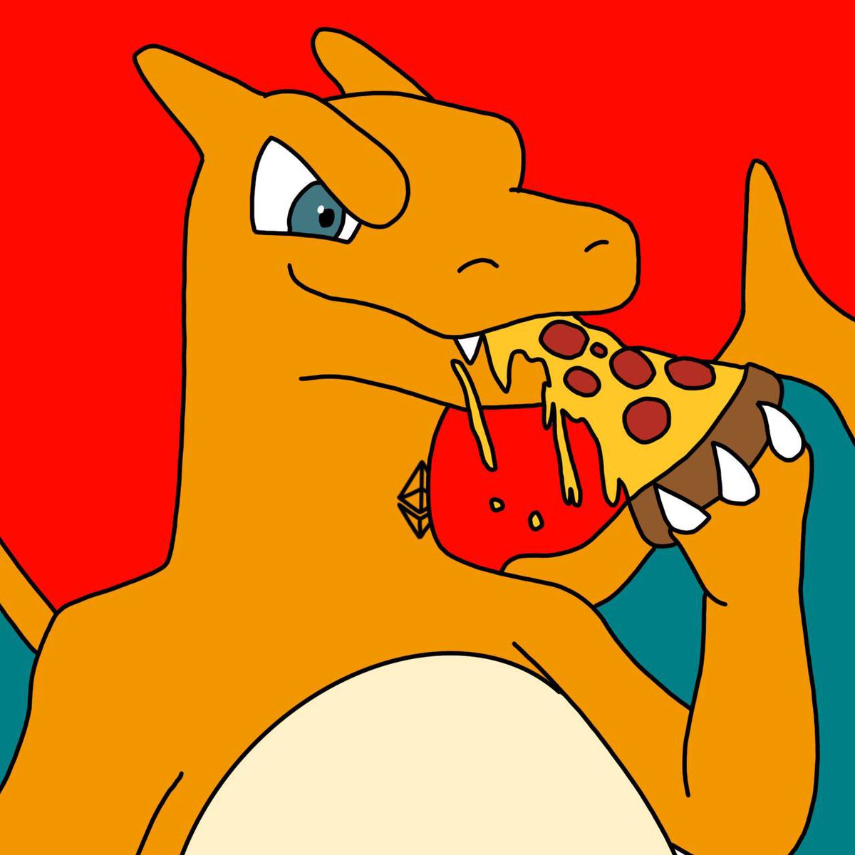Pizza party with Charizard and all his homies at millions 🍕 #CHARIZARD