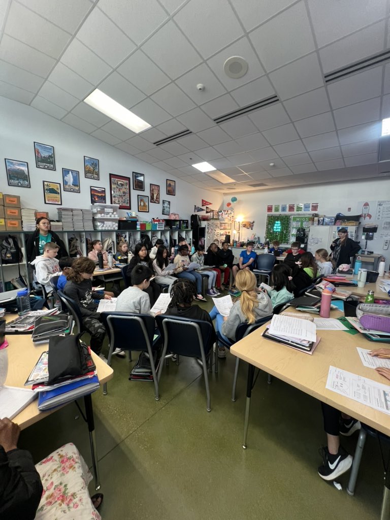 Socratic Seminar in science today. So proud of these 6th graders for leading the conversation!