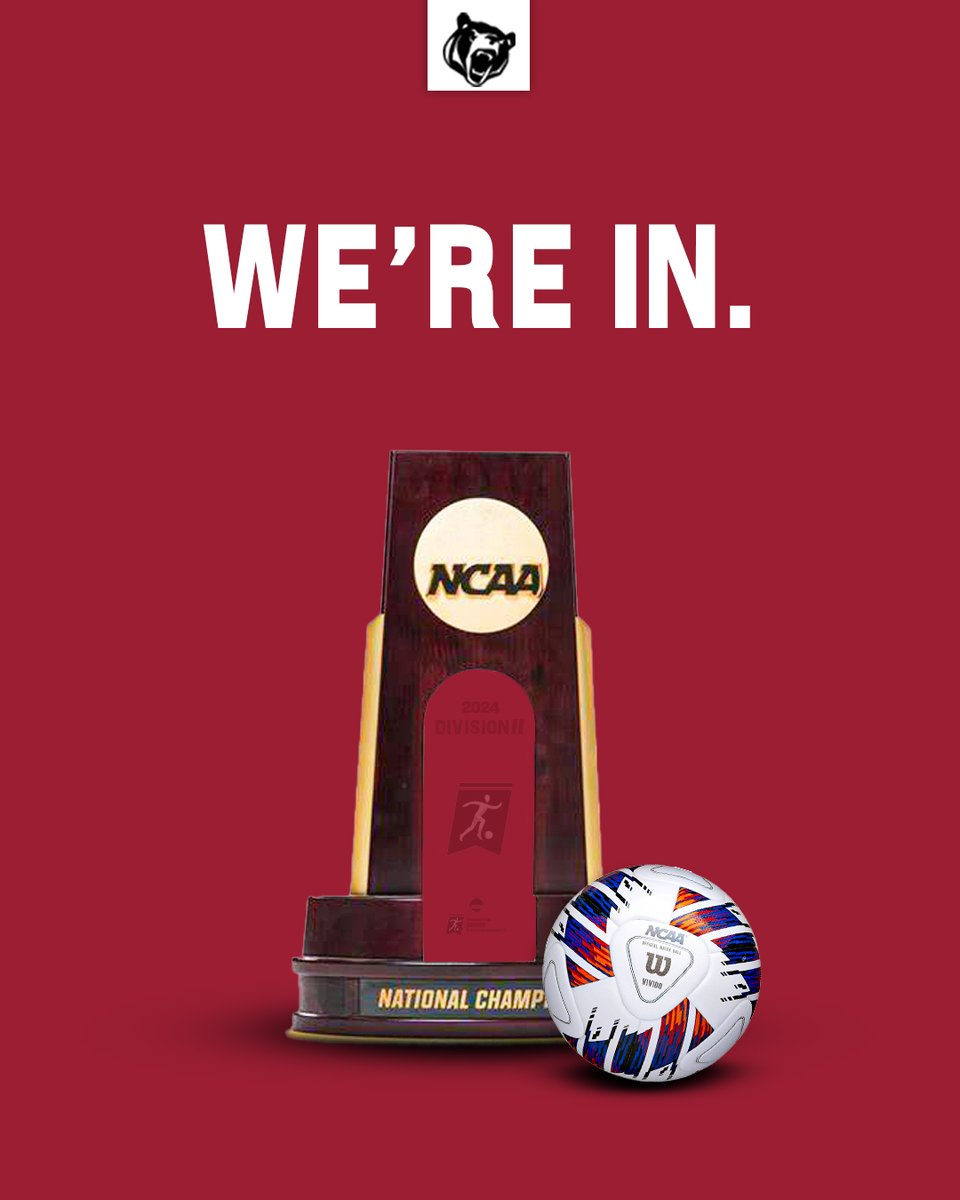 𝗪𝗘'𝗥𝗘 𝗜𝗡‼️

Your Bears earn the Number 2 seed and will face Lander in the first round of the NCAA playoffs at home on Friday at 3:00 p.m. 

🐻⚽

#GOBEARS | #BetweenTheBricks