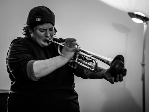 mcrushing's tweet photo. @SVG__Collection Jaimie Branch. A towering talent who left us far too soon. https://t.co/NAqj6fqKGW