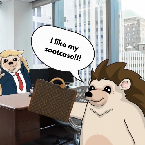 Eli (@elibirdsall) on Twitter photo <a href="/hahayesonsol/">HahaYes, Tesla's Hedgehog Mascot</a> Young Rizo Trump has a Slovenian accent, “I Like My Sootcase !”
#RizoMemeContest $RIZO #HahaYes <a href="/hahayesonsol/">HahaYes, Tesla's Hedgehog Mascot</a> Young Rizo Trump has a Slovenian accent, “I Like My Sootcase !”
#RizoMemeContest $RIZO #HahaYes