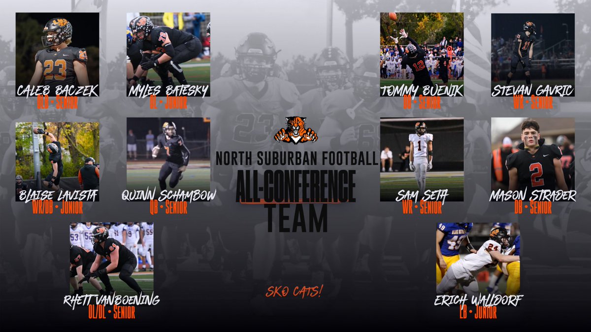 Congrats to our Wildcats who made the 2024 NSC All-Conference Team and Honorable Mention!

Caleb Baczek ‘25
Myles Batesky ‘26 (HM)
Tommy Buenik ‘25 (HM)
Stevan Gavric ‘25
Blaise LaVista ‘26
Quinn Schambow ‘25
Sam Seth ‘25
Mason Strader ‘25
Rhett VanBoening ‘25
Erich Walldorf ‘26
