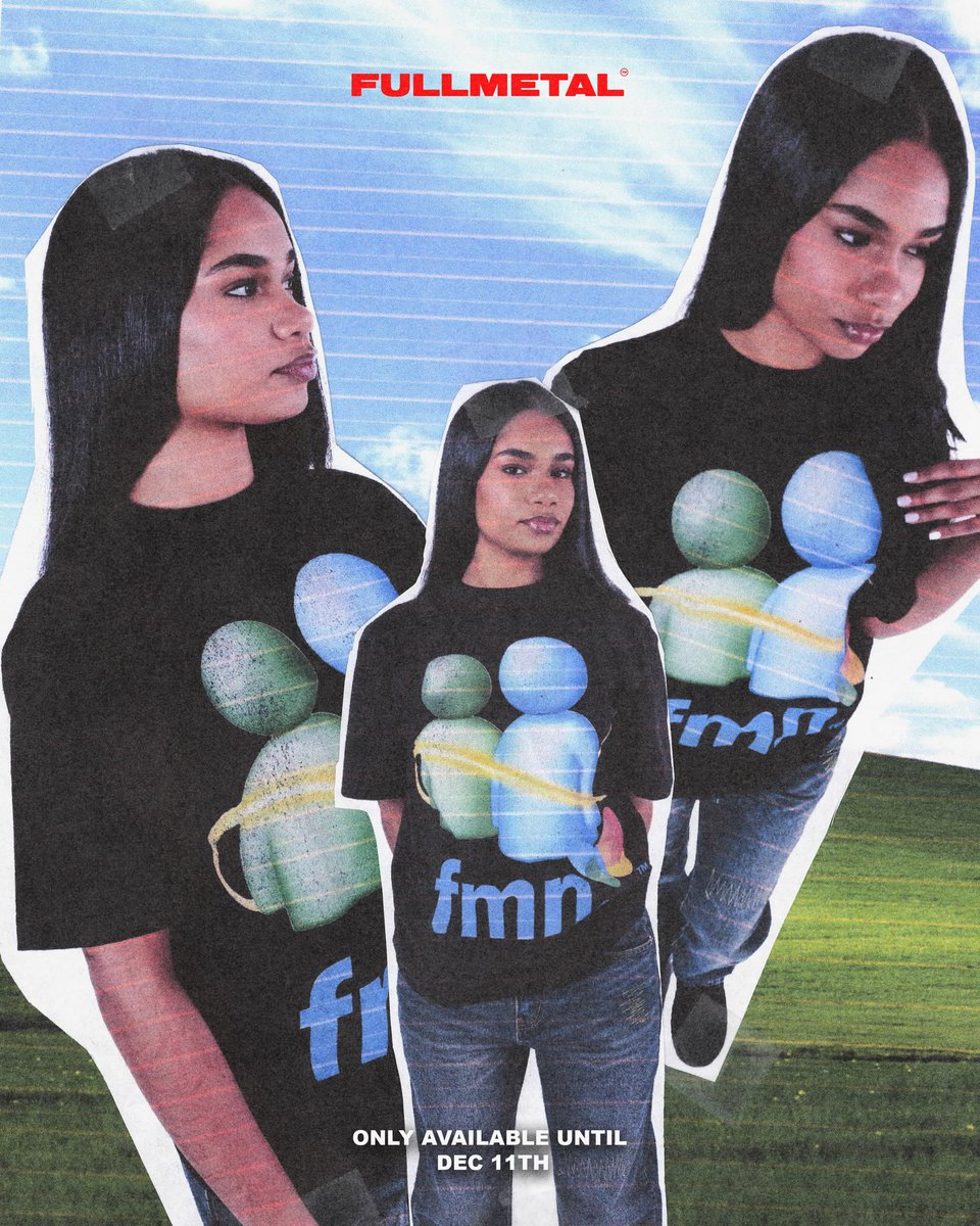 fullmetalco's tweet photo. Miss those MSN group chats? Relive the nostalgia with our new FMN shirts—available now until Dec 11th. Don’t wait, grab yours today at https://t.co/69mOz2iuxW https://t.co/OwLKsjtfc3