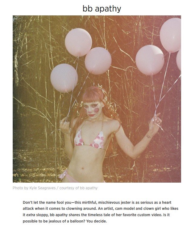 𝔟𝔟 𝔞𝔭𝔞𝔱𝔥𝔶 (@scabbyregrets) on Twitter photo Click to read the FULL <a href="/HustlerMag/">HUSTLER Magazine</a> article, featuring yours truly 🤡 // article by <a href="/The_Blaylock/">John Blaylock | HUSTLER MAGAZINE</a> photo by <a href="/kilogram973/">Evil Kilo</a> 🎈 >> hustlermagazine.com/articles/kinky… Click to read the FULL <a href="/HustlerMag/">HUSTLER Magazine</a> article, featuring yours truly 🤡 // article by <a href="/The_Blaylock/">John Blaylock | HUSTLER MAGAZINE</a> photo by <a href="/kilogram973/">Evil Kilo</a> 🎈 >> hustlermagazine.com/articles/kinky…