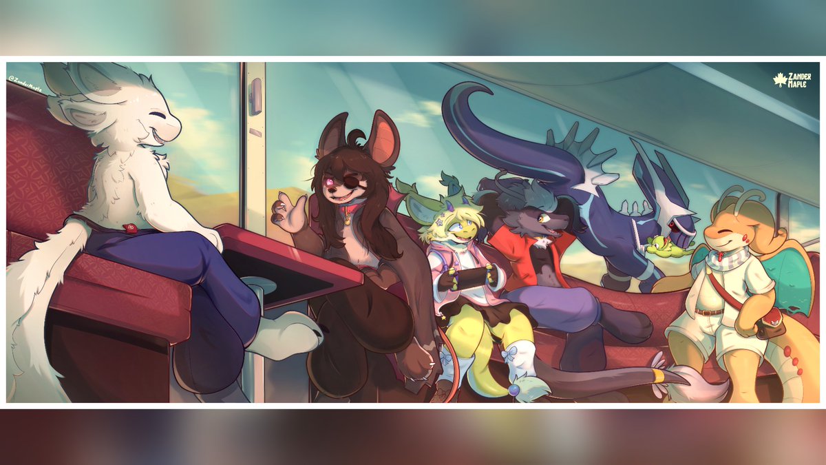 🍁Zander Maple!🦌🇻🇪 (@zandermaple) on Twitter photo 🚂✨An unforgettable trip with all the gang~
🎨Commission for <a href="/OvertheRiverMid/">OTR Mid-E</a> on Twitter! Featuring all his friends:
Tuisku - <a href="/SplashySyrup/">splashy</a> - <a href="/Decimeter_/">Decimeter</a> - <a href="/Solarishiram/">Solarishiram</a> - <a href="/DairisekiMBL/">🐉Kai Salmonid🎵 (↑%) (kairyu.art on skyblue)</a> 🚂✨An unforgettable trip with all the gang~
🎨Commission for <a href="/OvertheRiverMid/">OTR Mid-E</a> on Twitter! Featuring all his friends:
Tuisku - <a href="/SplashySyrup/">splashy</a> - <a href="/Decimeter_/">Decimeter</a> - <a href="/Solarishiram/">Solarishiram</a> - <a href="/DairisekiMBL/">🐉Kai Salmonid🎵 (↑%) (kairyu.art on skyblue)</a>