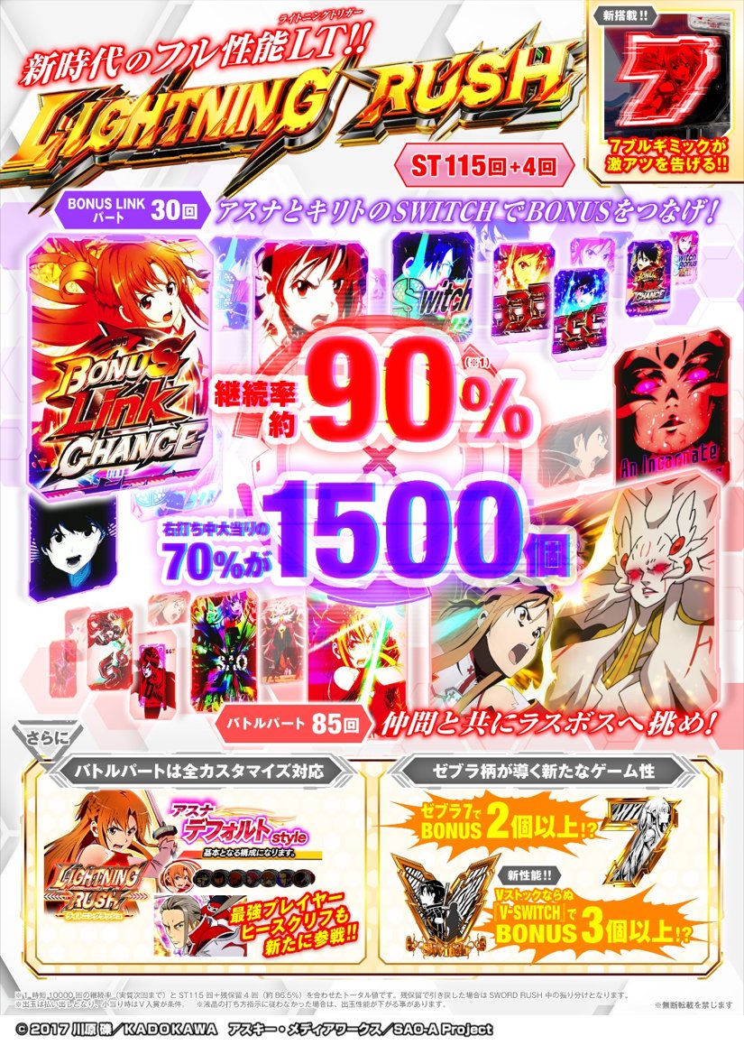 スマートぱちんこソードアート・オンライン (スマパチSAO) on X スマートぱちんこソードアート・オンライン (スマパチSAO) on X