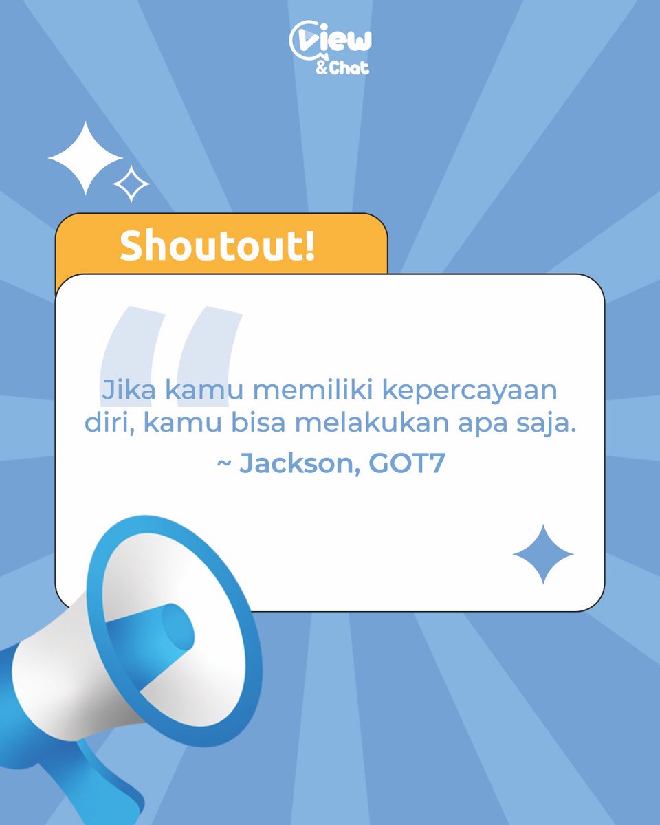 viewchatID's tweet photo. Dengan rasa percaya diri, kamu akan menemukan pengalaman baru yang membuatmu jauh lebih baik dari sebelumnya! ✨

#ViewChat #ViewChatIndonesia #ConnectAndCelebrate #DatingApps #DatingApp #OnlineDating #VideoChat https://t.co/5cX4pM4K4i