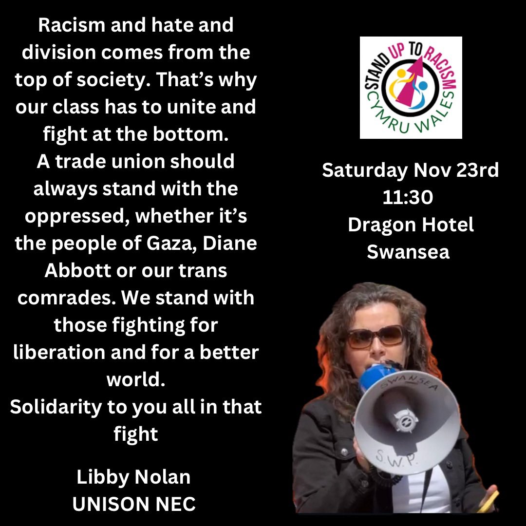 sutr_wales's tweet image. Well done to UNISON who are mobilising against racism and the far right in Swansea next Saturday @walestuc @rcccymru @ AntiRacismDay @UNISONWales @BLMCymru @eystwales