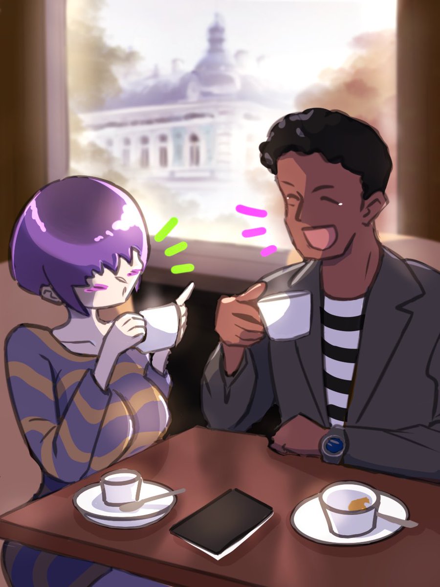 til_Illustrater's tweet photo. Skeb delivered. This time the theme is an autumn cafe date. Thank you for your request! 
 skeb納品しました。今回は秋のカフェデートがテーマです。リクエストありがとうございました！

#Skeb  #art https://t.co/RgQQqhrXWk