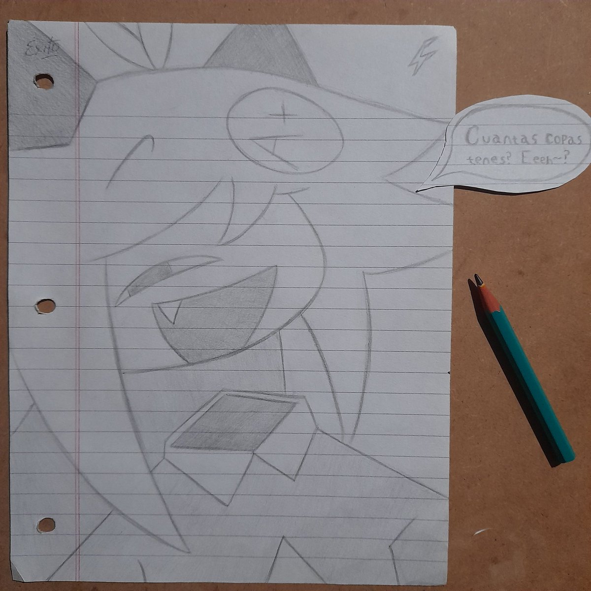 FlecksMovil's tweet image. Another drawing of Oliver, I think it's good. | "Cuantas copas tenes? Eeeh~?"
#fundamentalpapereducation #fpe #Oliver #Oliverfpe