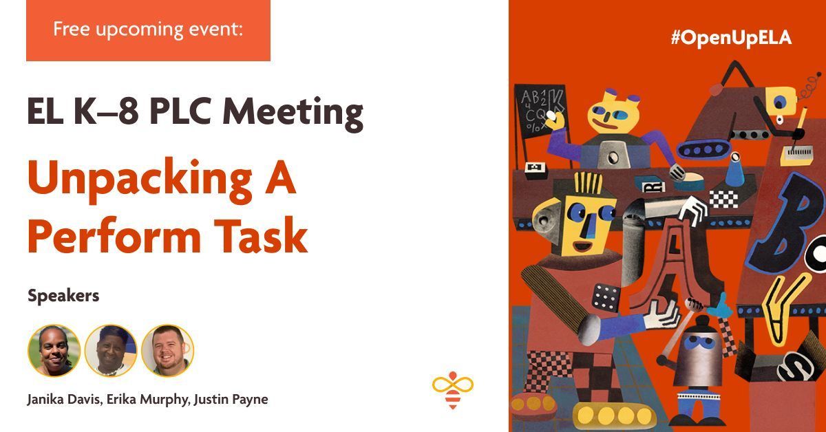 openupresources's tweet image. 👀 Curious about maximizing @ELEducation performance tasks? We&apos;ve got you!

Join our #PLChat at 7:30 PM ET to connect with peers and unlock ways to make these rich assessments work for your students. buff.ly/3YRn2wB