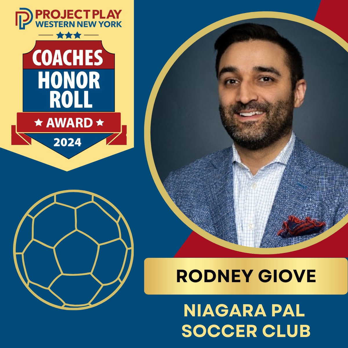 ProjectPlayWNY's tweet photo. Coach Spotlight: Coach Rodney Giove goes above and beyond to ensure all players can participate, no matter their socioeconomic background. He also encourages team support of important causes around childhood cancer awareness and ending racism in youth sports. Thank you, Coach! https://t.co/lDa2Q3wmCO