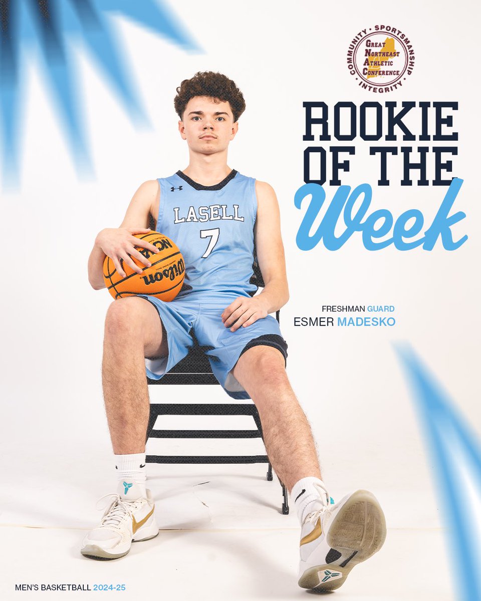 Lasell University Athletics (@lasellathletics) on Twitter photo 1st @thegnac Weekly Awards for <a href="/LasellU_MBB/">Lasell University Men’s Basketball</a> 🏆🏀
Rookie of the Week, Esmer Madesko 1st @thegnac Weekly Awards for <a href="/LasellU_MBB/">Lasell University Men’s Basketball</a> 🏆🏀
Rookie of the Week, Esmer Madesko