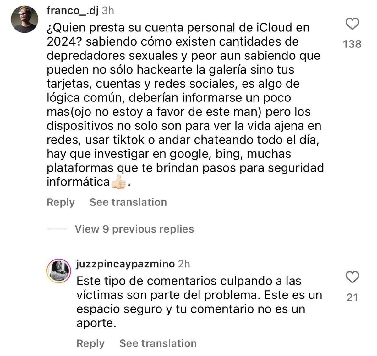 Este “DJ”, Franco.
Que le parece genial decirles a las victimas que les falta lógica.