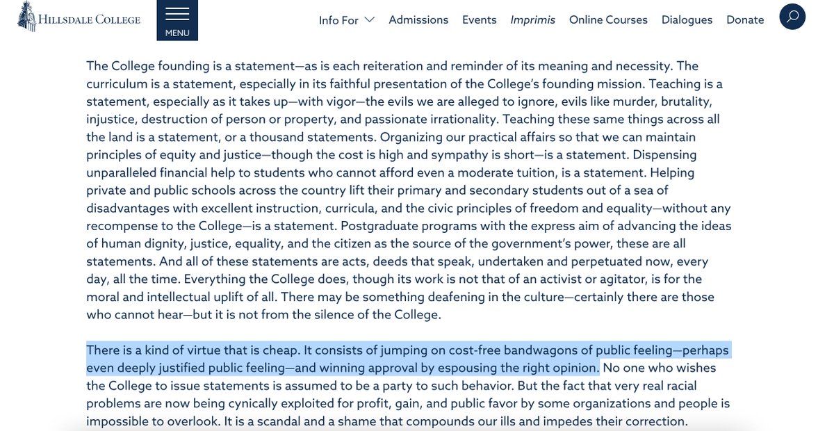 CalebLambrecht's tweet photo. @Hillsdale @eyeslasho Hillsdale College is supposed to be different: https://t.co/CrNzaoIELD. https://t.co/Unk5zhawza