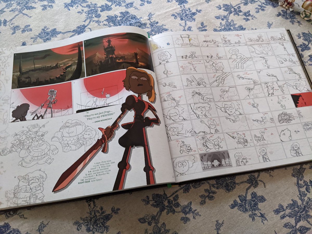 Radrappy's tweet image. Received an almost final printing of Art of #Amphiba and am sitting here vibrating with excitement just look at this stuff