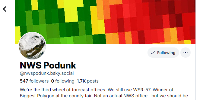 NWS Podunk tweet media