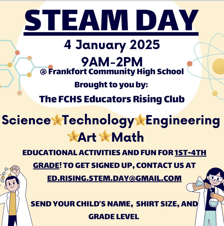 Please sign your 1st-4th graders up to join us for the 3rd Annual Ed Rising STEAM Day!!  We have lots of fun activities planned! We can't wait!!