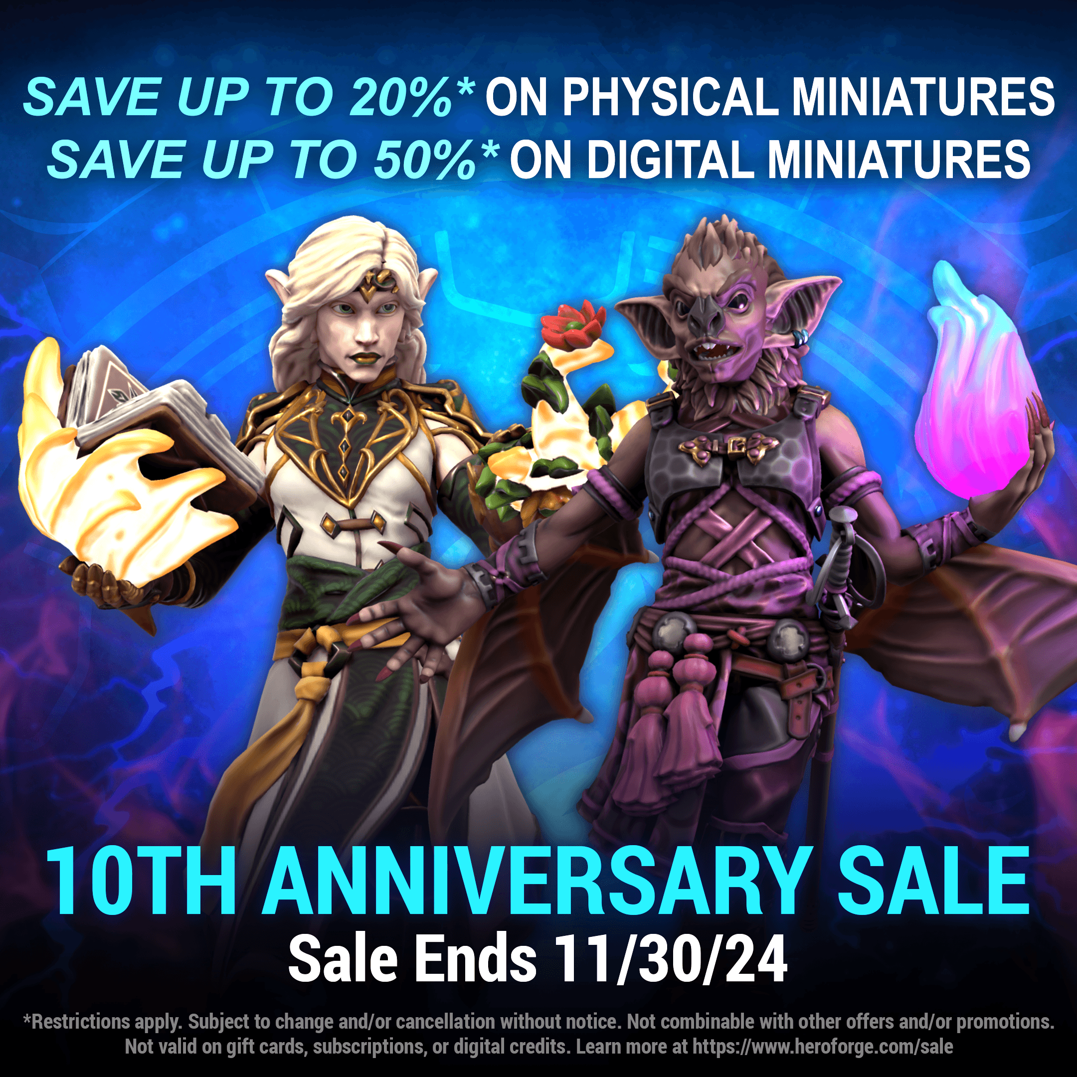 Hero Forge on X: &ldquo;Our 10th Anniversary Sale is ablaze with 