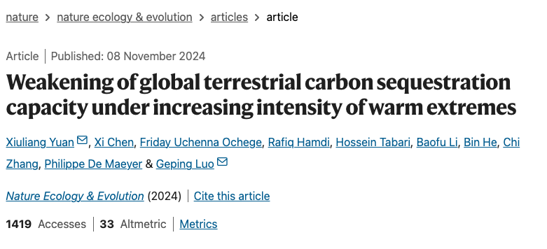 Terrestrial Ecosystems Journal Club tweet media