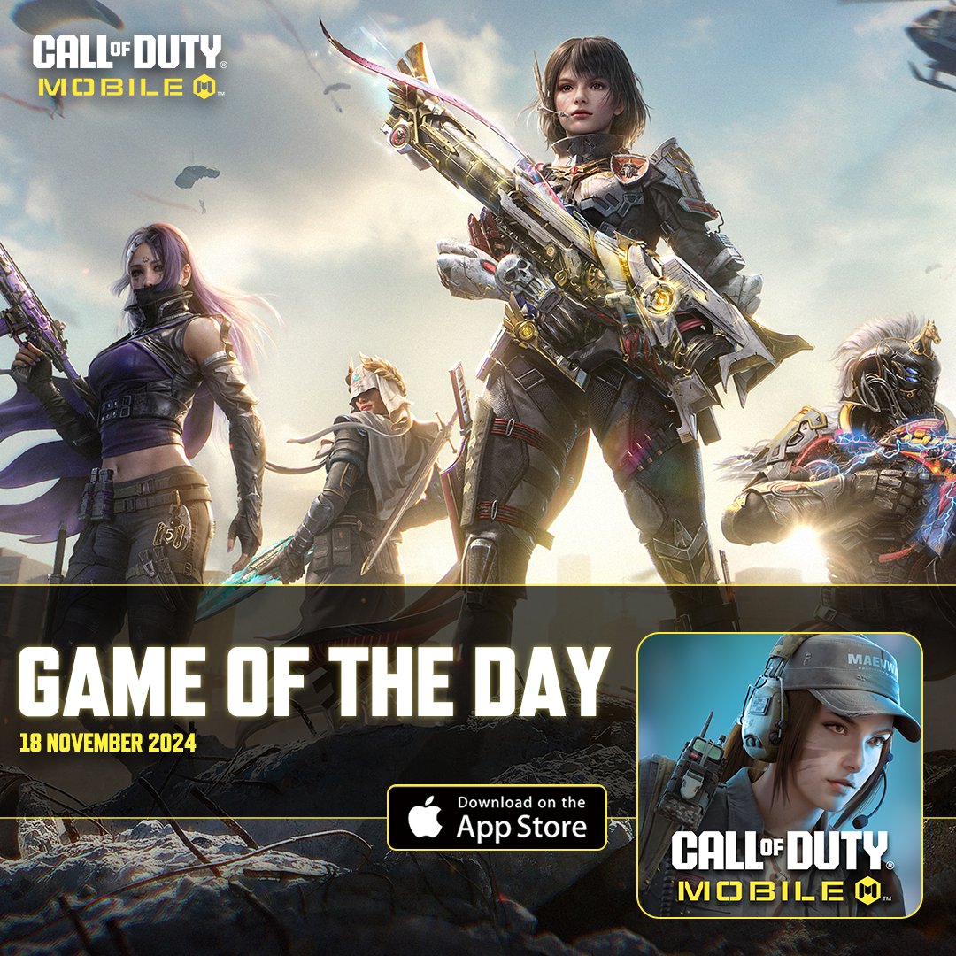 PlayCODMobile's tweet photo. Turns out manifesting during #CODM5thAnniversary works! ✨🔮

Excited to share that @AppStore awarded us Game of the Day today! 😎 #OnTheAppStore https://t.co/CWYygL5HFt
