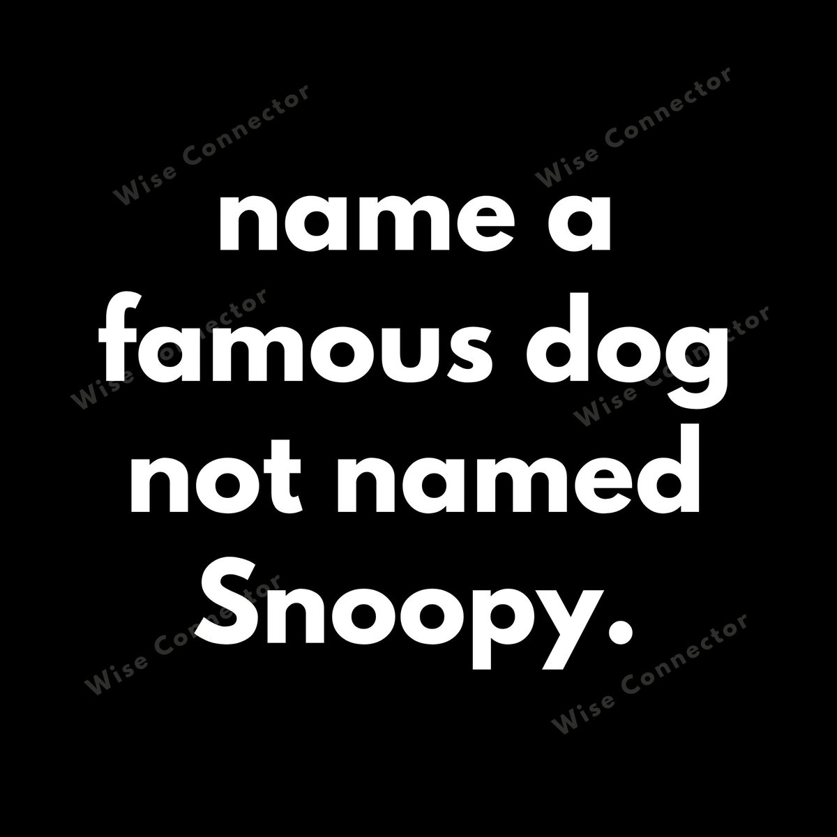 wiseconnector's tweet image. Name ONE