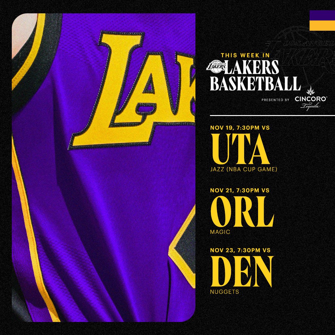 Busy week 😎

<a href="/Cincoro/">Cincoro</a> x #LakeShow