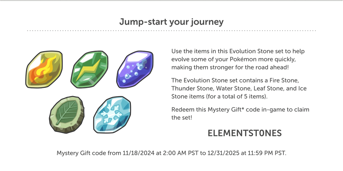 pokexperto's tweet photo. Nuevos códigos de Regalo Misterioso en Pokémon Escarlata y Púrpura:

➡️ ELEMENTST0NES
➡️ C0SM1CST0NES
➡️ V1TAM1NS
📆 18 de noviembre de 2024 a 31 de diciembre de 2025 https://t.co/jN4P0tHBJR
