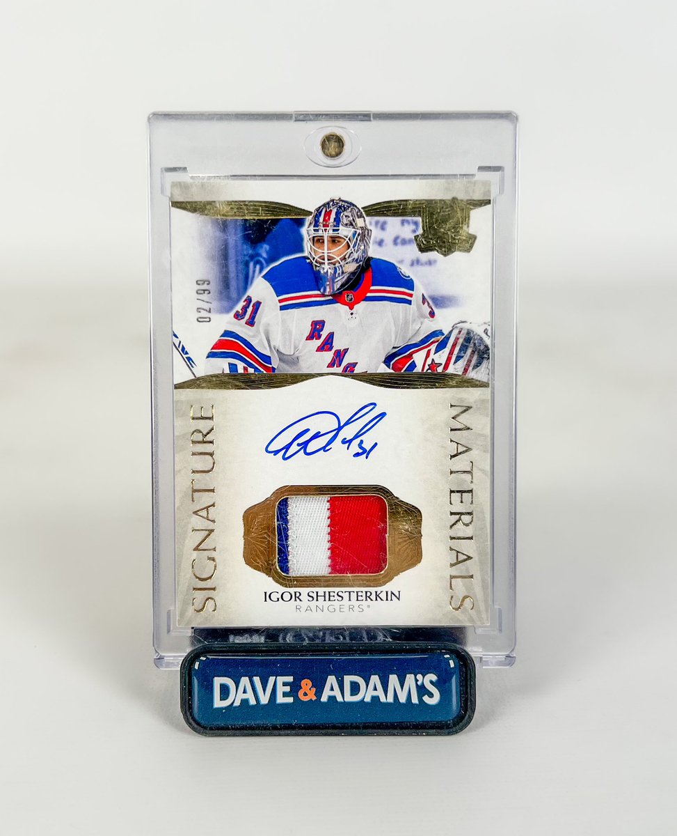 GIVEAWAY 🚨

We’re giving away this Igor Shesterkin patch auto!!

To enter:
• follow <a href="/dacwNYC/">Dave & Adam's NYC</a> 
• RT this tweet