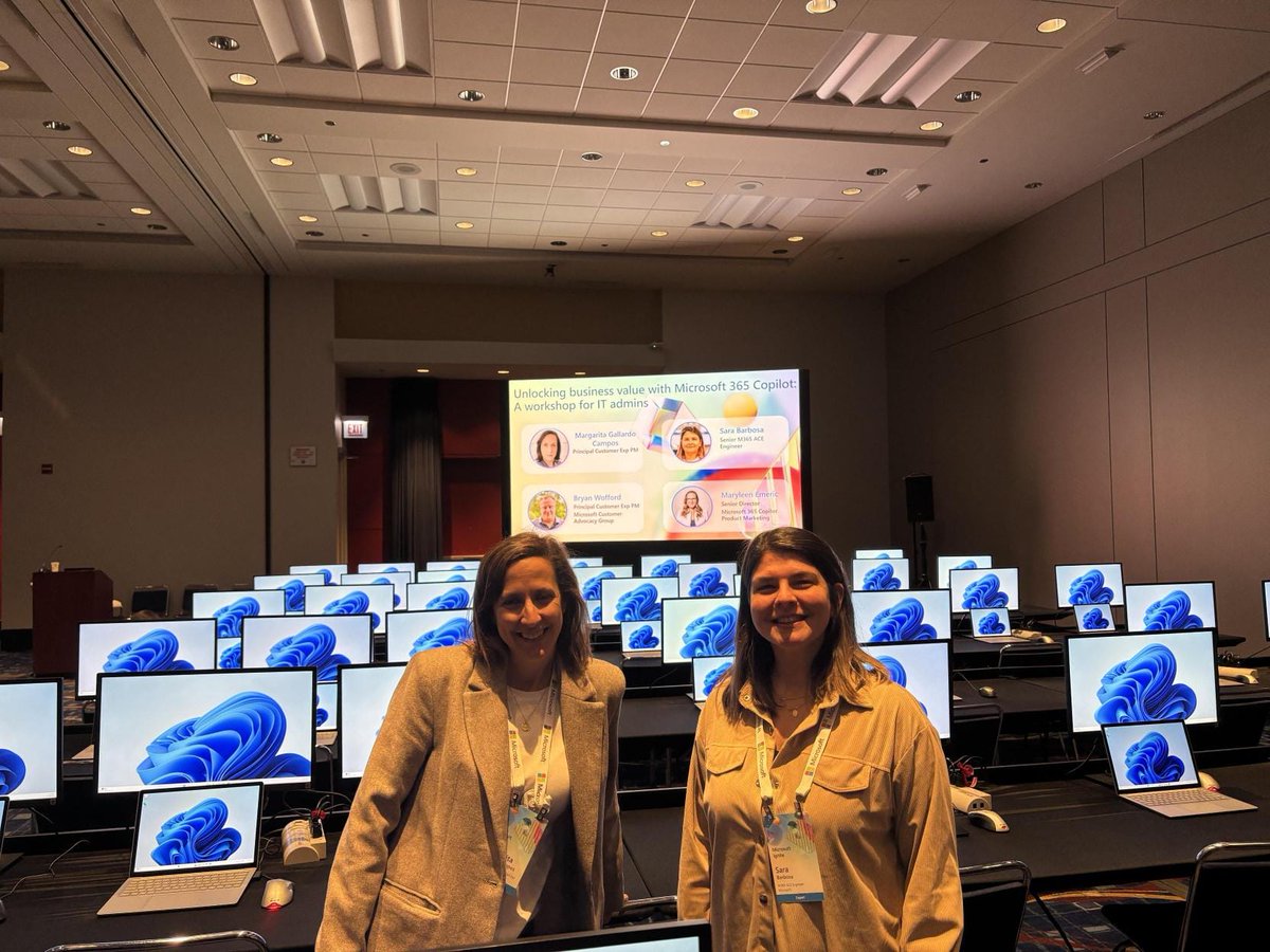 Margarita and I delivered a pre-day workshop around the IT Admin controls for #Copilot at #MSIgnite.  Great content and good interactions. #Ignite