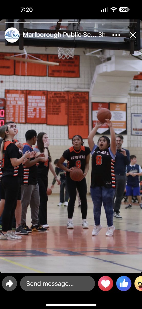 Her face says it all! Pure joy! <a href="/MPSPanthers/">Marlborough Public Schools</a> <a href="/Jrudzinsky/">MHSathletics</a>
