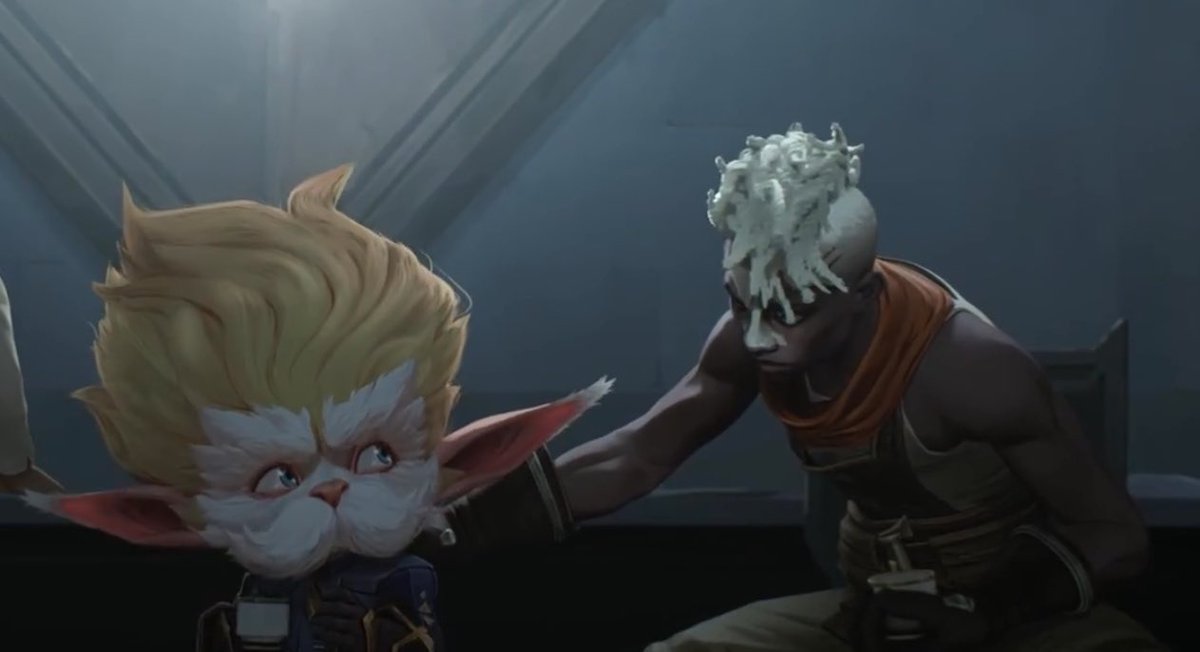 ekko unironically following the Lorax around trying to fix his tree