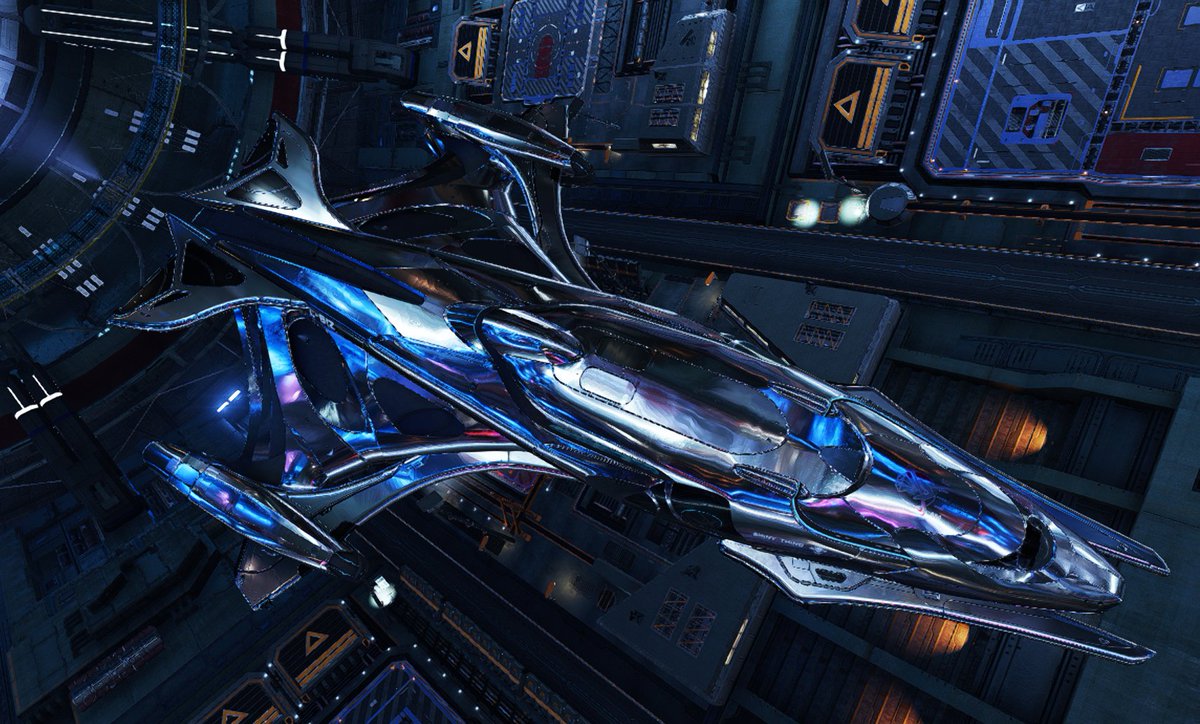 The <a href="/EliteDangerous/">Elite Dangerous</a> Imperial Cutter with a ship kit and the super rare mirrored chrome paint job is a thing of beauty.