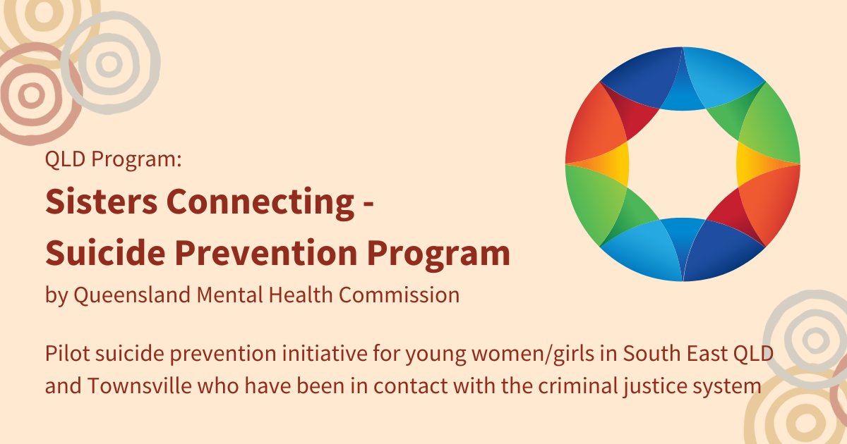 Sisters Connecting is a pilot suicide prevention initiative for women/girls focusing on the value of connection, inclusion &amp; cultural healing approaches to enable, enhance &amp; support emotional, psychological, spiritual &amp; cultural wellbeing: 🔗 bit.ly/3Z4E0cf