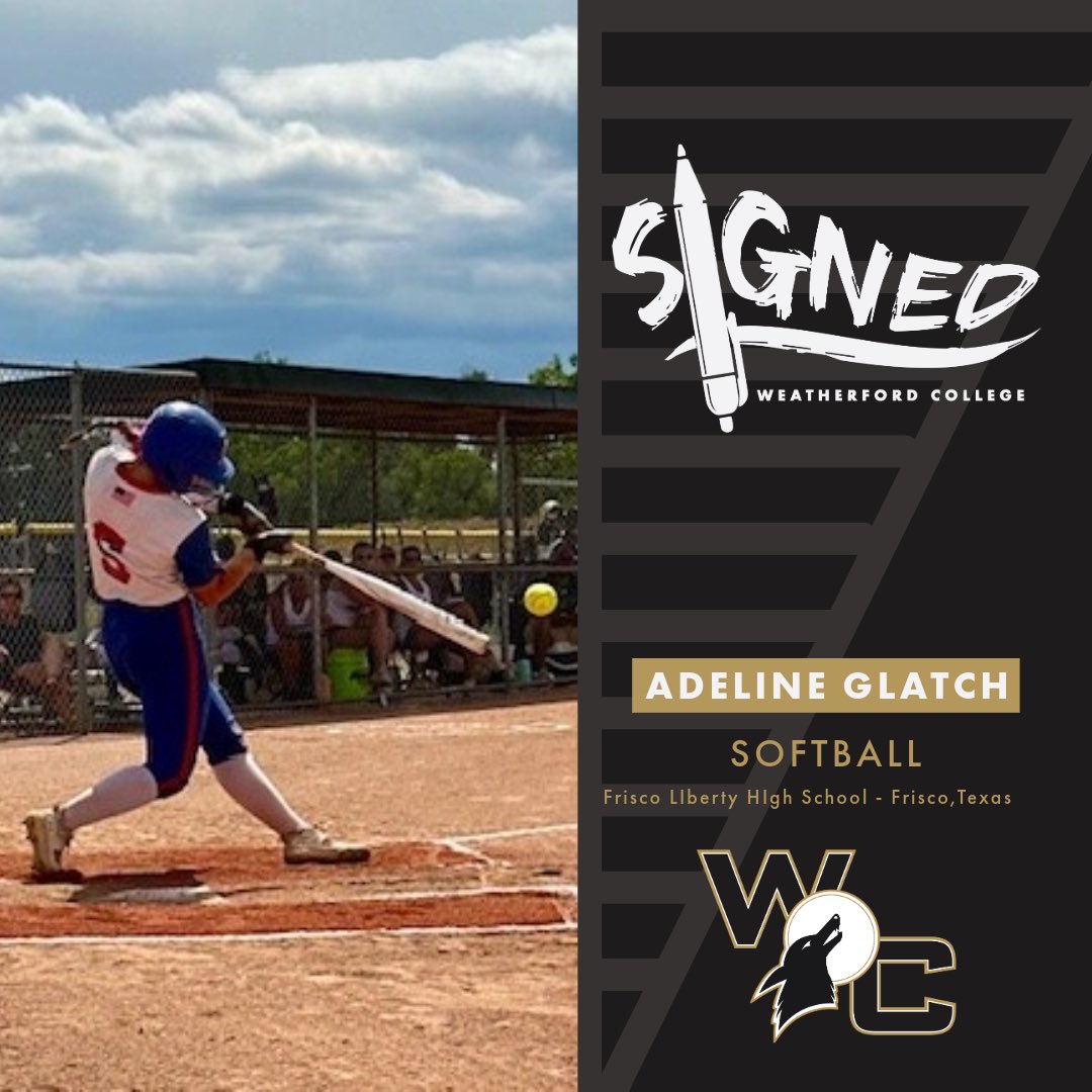 Welcome to the Den Adeline Glatch! Middle Infielder/UT Frisco Liberty HS 🐺🥎💪🏻<a href="/WCCoyotes/">WC Coyote Athletics</a> <a href="/CoyotesDen/">Weatherford College Softball</a> <a href="/WCCoyotes/">WC Coyote Athletics</a>
