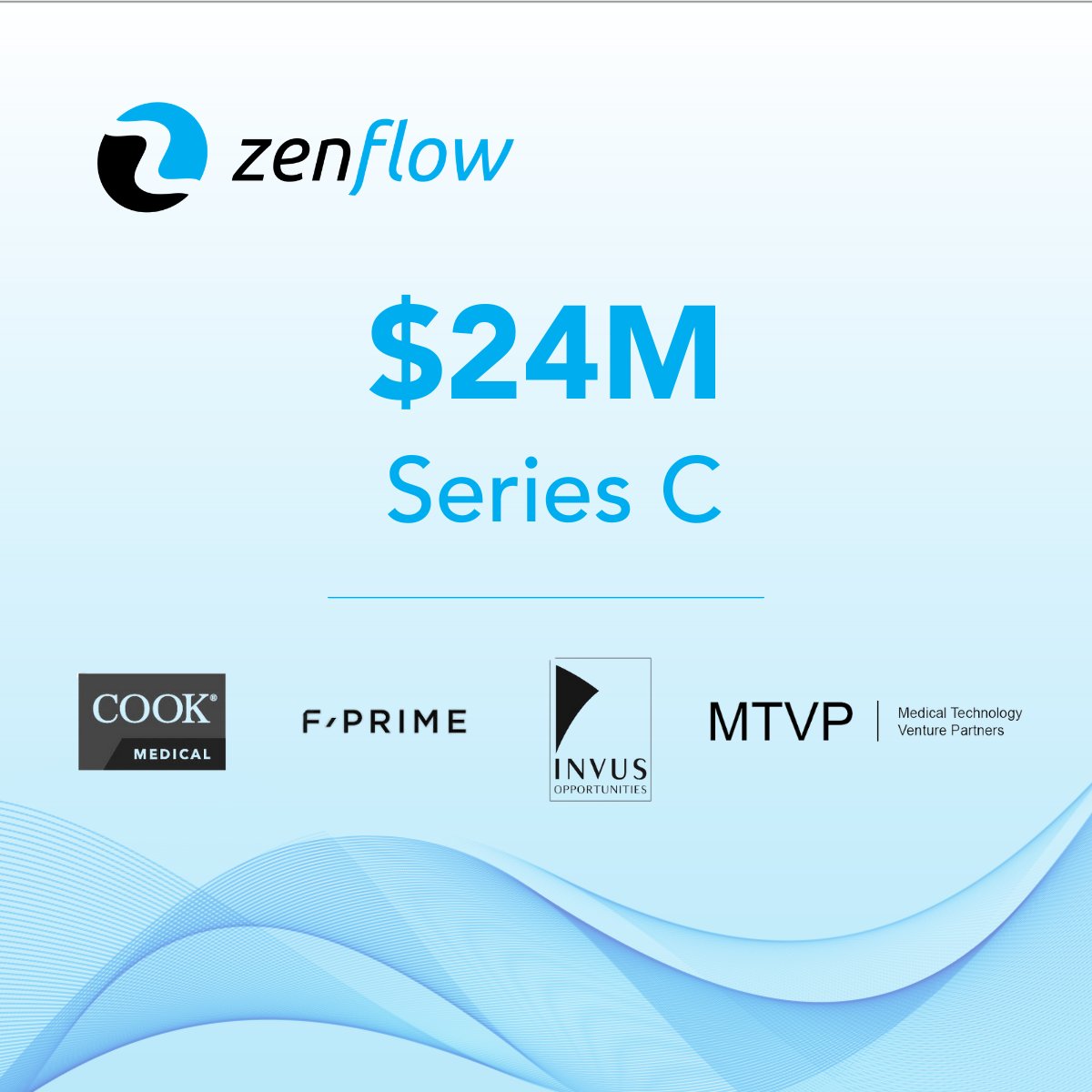 Zenflow (@zenflowinc) on Twitter photo Exciting news! Zenflow has secured $24M in Series C financing to support PMA submission and commercialization of the Spring® System, a minimally invasive treatment for BPH. Investors include <a href="/CookMedical/">Cook Medical</a> and existing partners.
Read release: bit.ly/3Ofn0tp
#BPH #urology Exciting news! Zenflow has secured $24M in Series C financing to support PMA submission and commercialization of the Spring® System, a minimally invasive treatment for BPH. Investors include <a href="/CookMedical/">Cook Medical</a> and existing partners.
Read release: bit.ly/3Ofn0tp
#BPH #urology