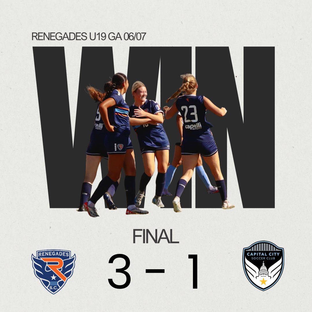 RenegadesGA_U19's tweet photo. Taking home a win and a draw this past weekend on the road. ✅✅

W: 3-1 v CAP City

• Maci Hatzenbuehler # 25 | Assist: Tristen Fought #9

• Maci Hatzenbuehler # 25 | Assist:
Sydney Stringer # 18

• Hannah Warren # 10

Draw: 1-1 v. SA City

Maci Hatzenbuehler # 25 | Assist: Amy
Escorza # 17

#renegadessoccer #girlsacademyleague