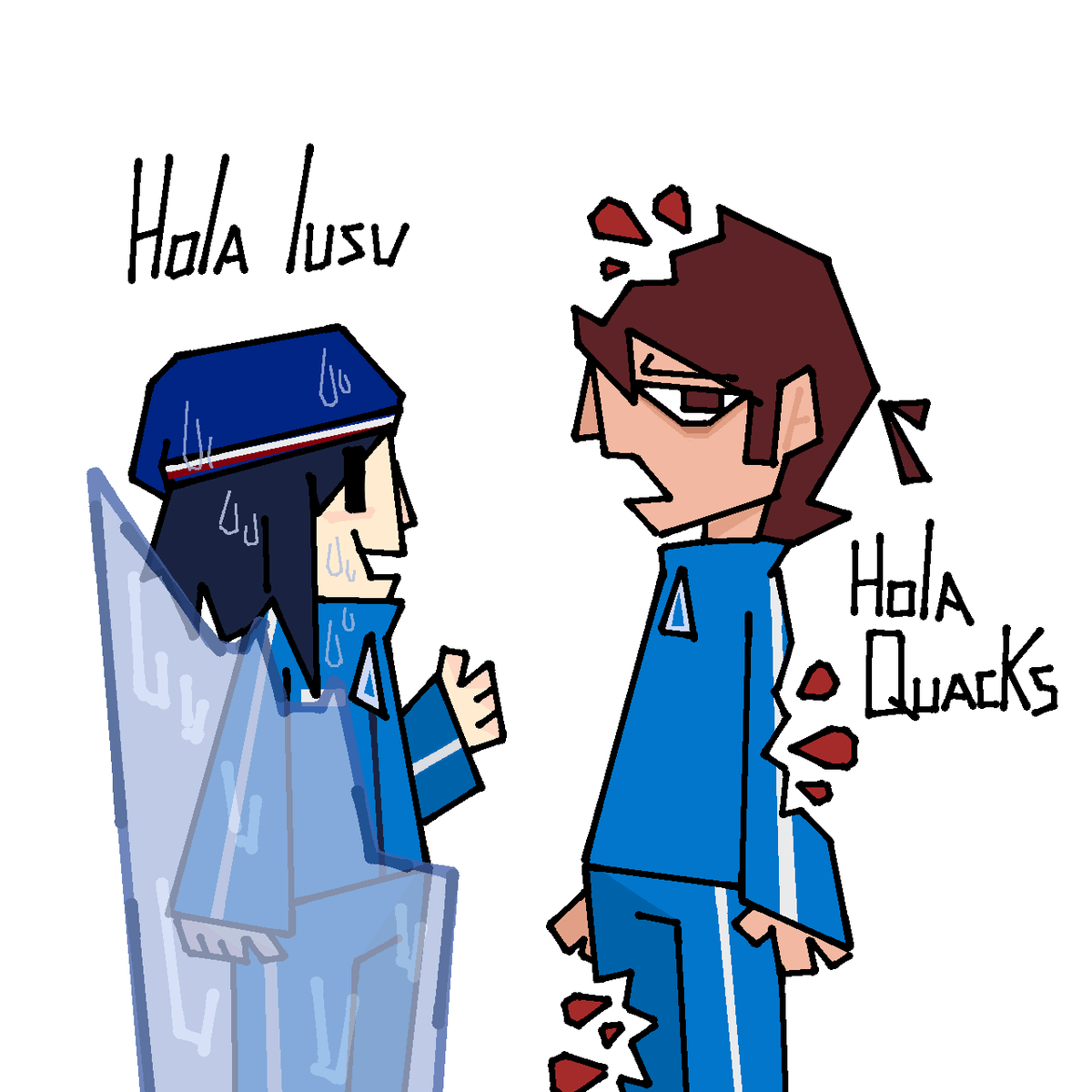 Ns me dio risa pensar que los dos se volvieron a ver bajo el mar JAJAJ #Luckity #Squidcraftgames3