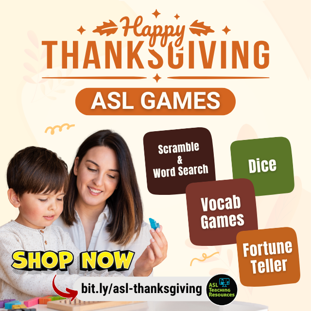 ASLforteachers's tweet image. 🦃 Get ready for Thanksgiving fun with games that bring everyone together! 🍂 bit.ly/asl-thanksgivi… #ASLThanksgiving #preksped #sped #aslforkids #aslteachingresources