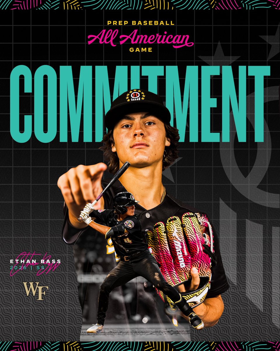 Prep Baseball (@prepbaseball) on Twitter photo ππππ ππ₯π₯-ππ¦ππ«π’πππ§: πππ ππ‘π ππ¨ππ«π β
Congratulations to 2026 SS <a href="/ethanbass44/">Ethan Bass</a> (IL) on making his commitment to <a href="/WakeBaseball/">Wake Forest Baseball</a> #PBAAG24
<a href="/PrepBaseballIL/">Prep Baseball Illinois</a> | <a href="/MizunoSportsUSA/">Mizuno Team Sports USA</a> | <a href="/ShooterHunt/">Shooter Hunt</a> ππππ ππ₯π₯-ππ¦ππ«π’πππ§: πππ ππ‘π ππ¨ππ«π β
Congratulations to 2026 SS <a href="/ethanbass44/">Ethan Bass</a> (IL) on making his commitment to <a href="/WakeBaseball/">Wake Forest Baseball</a> #PBAAG24
<a href="/PrepBaseballIL/">Prep Baseball Illinois</a> | <a href="/MizunoSportsUSA/">Mizuno Team Sports USA</a> | <a href="/ShooterHunt/">Shooter Hunt</a>