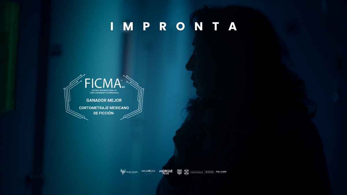 🏆 #Impronta, cortometraje producido por <a href="/AlasRojasProdu/">Alas Rojas Producciones</a>, #MilkosasFilms y Morgue Films MX, con el apoyo de <a href="/procine_oficial/">PROCINECDMX 🎥</a>, obtuvo el premio a Mejor Cortometraje Mexicano de Ficción en la 9°edición de <a href="/ficmafest/">Festival FICMA</a>. 🤩